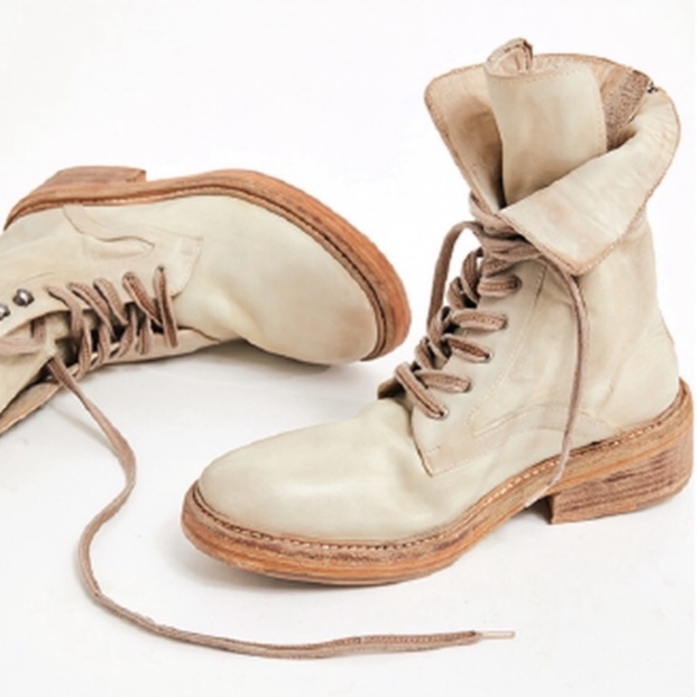 NWOB Free People Santa Fe Leather Combat Boots